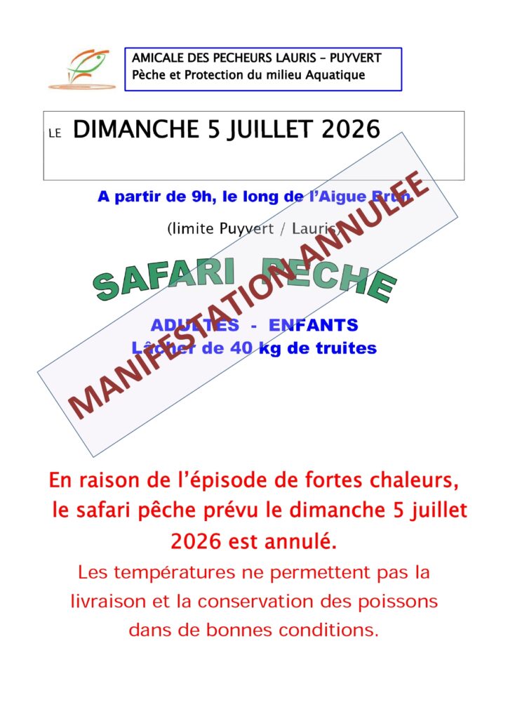 Safari pêche