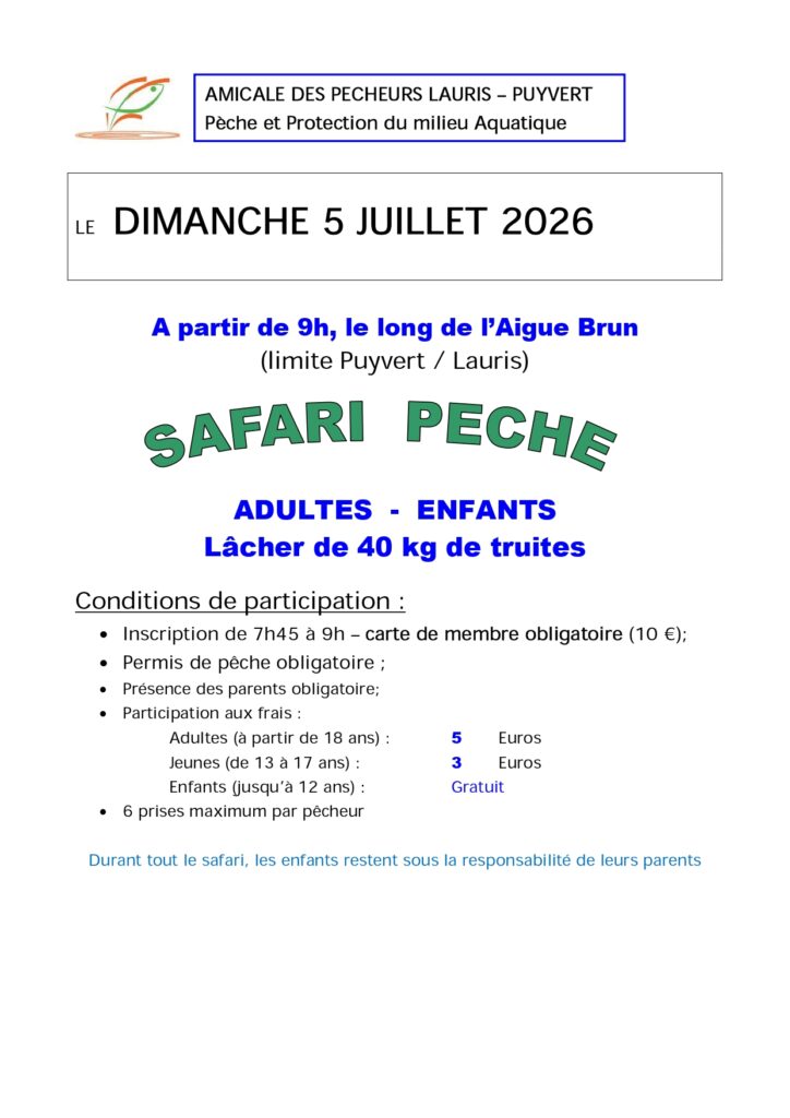 Safari pêche